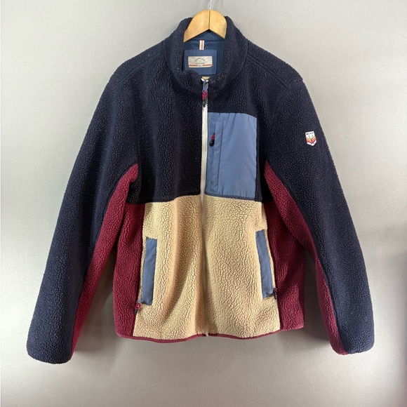 Marine Layer Other - Marine Layer X Lost & Found Jacket Mens Large Colorblock Fleece Full Zip